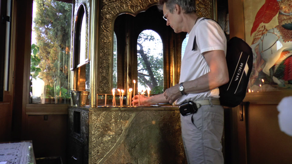 The monastery of Agios Nikolaes in Porto Lagos, Greece